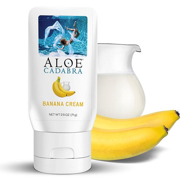 Aloe Cadabra Organic Lube Banana Cream 2.5 Oz - Click Image to Close