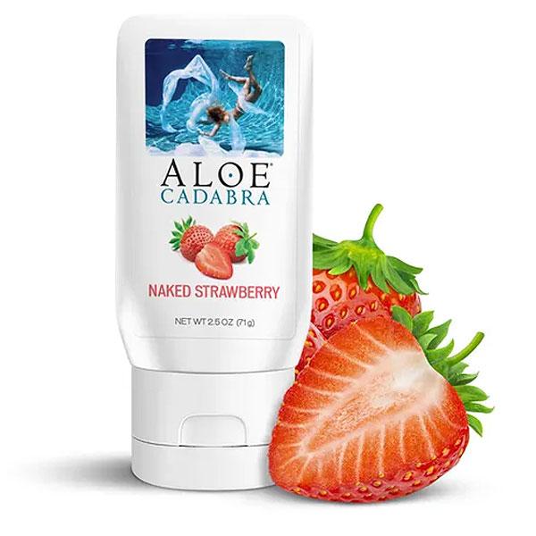 Aloe Cadabra Organic Lube Strawberry 2.5 Oz - Click Image to Close