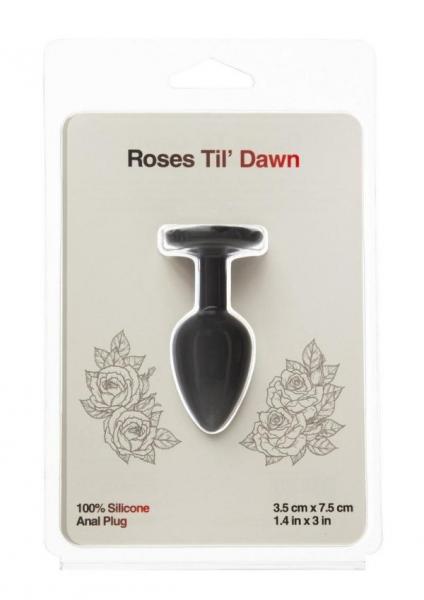 Roses Til Dawn Silicone Anal Plug Small