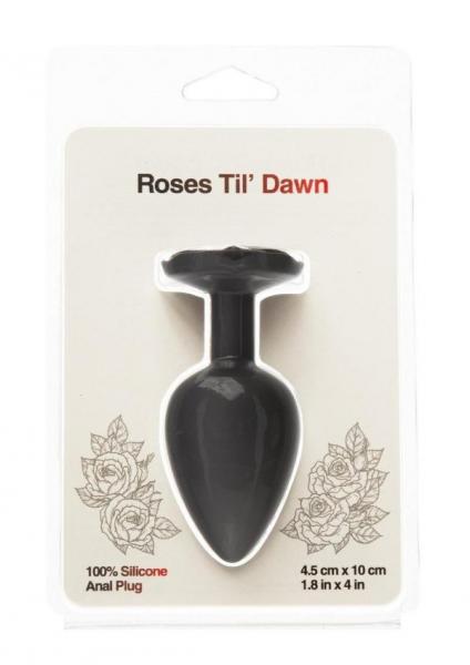 Roses Til Dawn Silicone Anal Plug Large - Click Image to Close