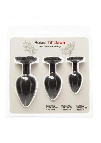 Roses Til Dawn Silicone Anal Plug Kit