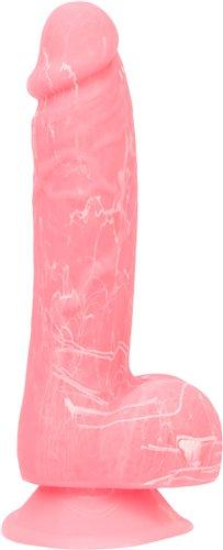 Addiction Brandon 7.5 inches Pink Glow In The Dark Dildo - Click Image to Close