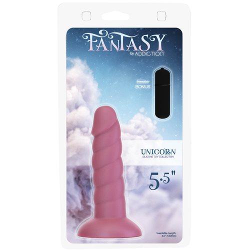 Fantasy Addiction 5.5in Unicorn Pink W/ Bullet - Click Image to Close