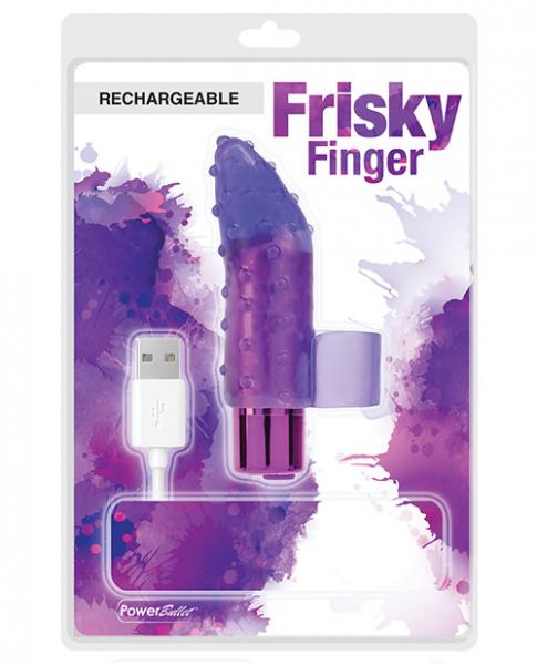 Rechargebale Frisky Finger Massager Purple