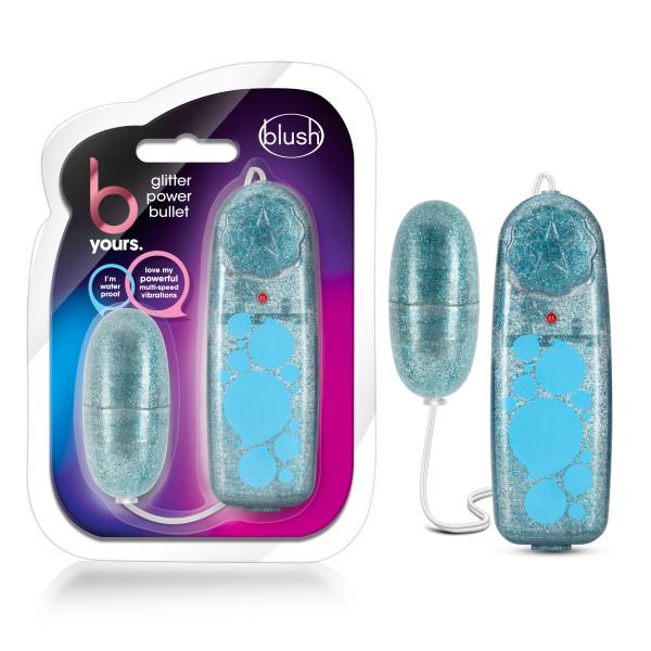 B Yours Glitter Power Bullet Blue - Click Image to Close