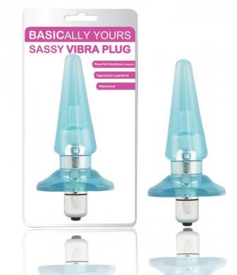 Sassy Vibra Anal Plug Blue