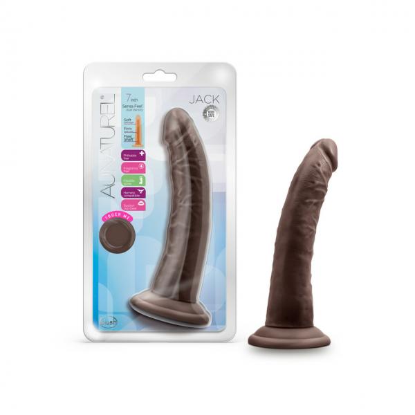 Au Naturel Jack 7in Dildo Chocolate - Click Image to Close