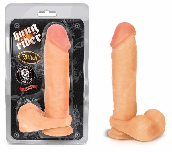 Blush Hung Rider Mitch 8" Dildo w/Suction Cup - Flesh