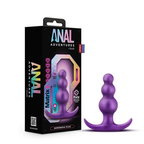 Anal Adventures Matrix Super Nova Plug Galactic Purple - Click Image to Close