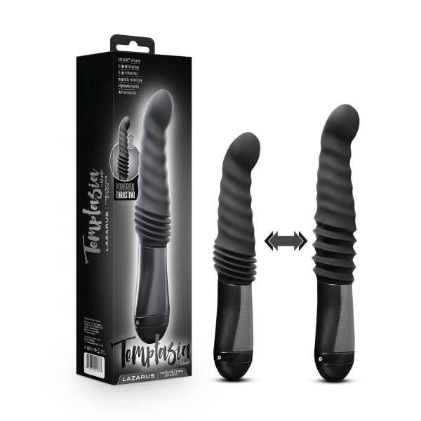 Temptasia Lazarus Thrusting Dildo Black - Click Image to Close