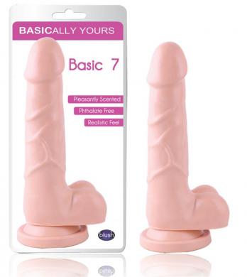 Basic 7in With Suction Cup Beige