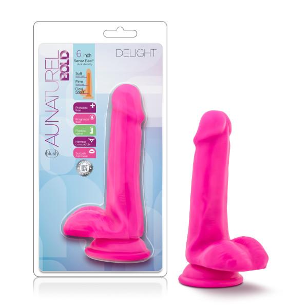 Au Naturel Bold Delight 6 In Dildo Pink