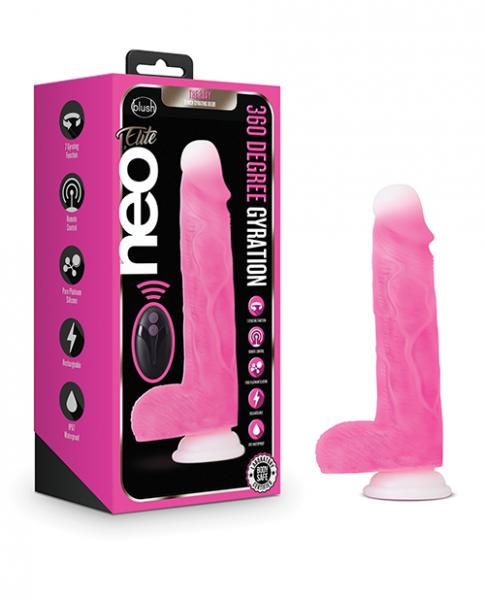 Neo Elite Roxy 8 Gyrating Dildo Pink " - Click Image to Close