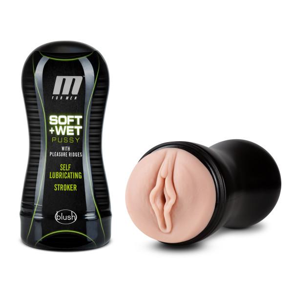 M For Men Soft & Wet Self Lubricating Stroker Cup Vanilla - Click Image to Close