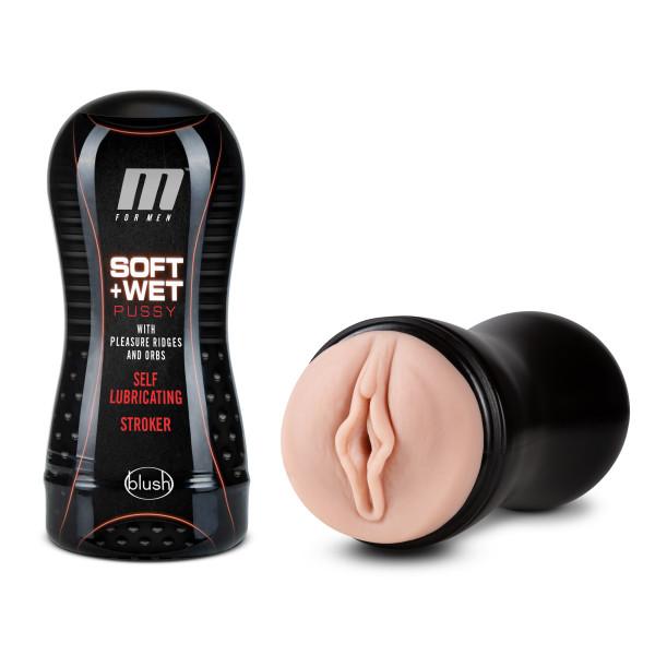 M For Men Soft & Wet Self Lubricating Stroker Cup Vanilla - Click Image to Close