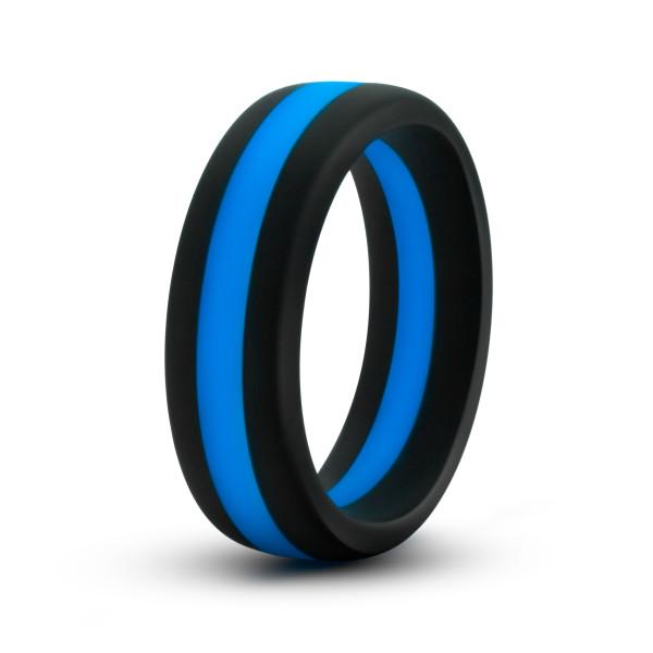 Performance Silicone Go Pro Cock Ring Black Blue - Click Image to Close