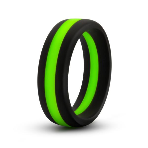 Performance Silicone Go Pro Cock Ring Black Green - Click Image to Close