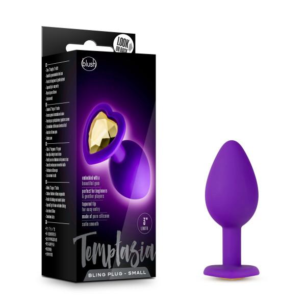 Temptasia Bling Plug Small Purple - Click Image to Close