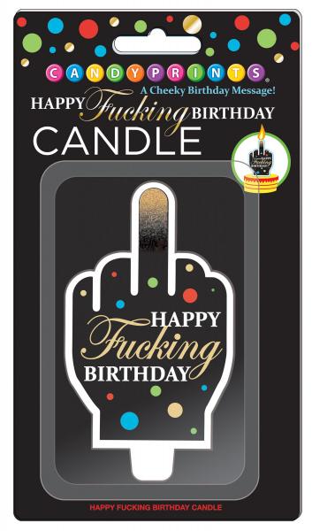 Happy F*ing Birthday Candle - Click Image to Close