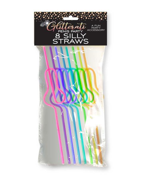 Glitterati Silly Penis Straws - Click Image to Close