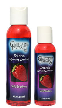 Razzels Strawberry Warming Lube. 4 oz