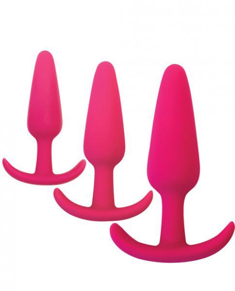 Gossip Rump Rockers 3 Piece Anal Training Set Pink - Click Image to Close