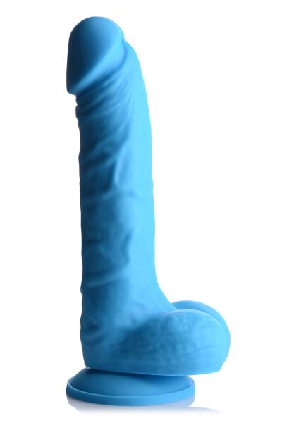 Lollicock 7in Silicone Dong W/ Balls Berry