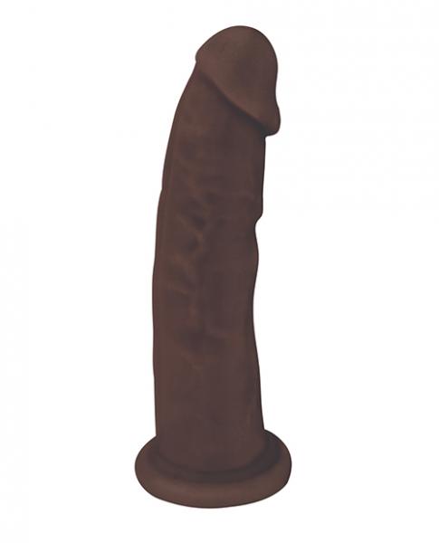 Fleshstixxx 7 inches Silicone Dildo No Balls Brown - Click Image to Close