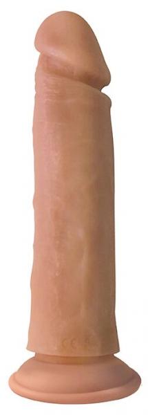 Big Shot Vibrating Remote Control Silicone 8 inches Dong Beige