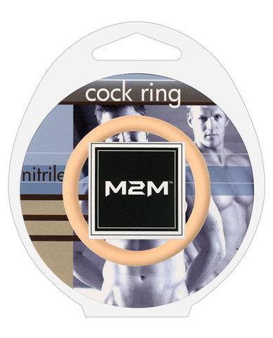 2m nitrile cock ring - 1.75in nude