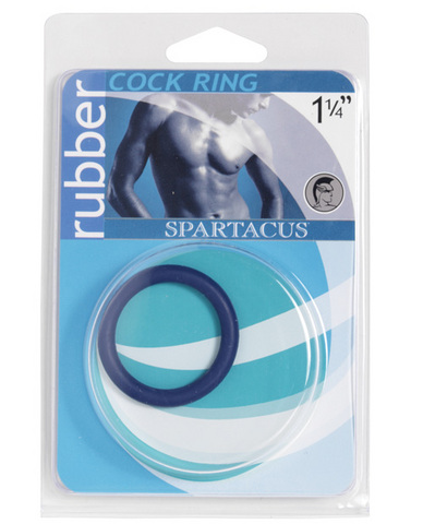 Rubber cock ring - small blue