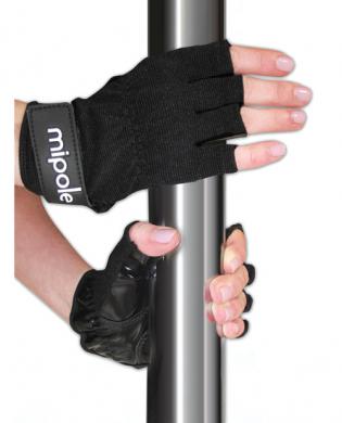 MiPole Dance Pole Gloves (Pair) Small - Black - Click Image to Close