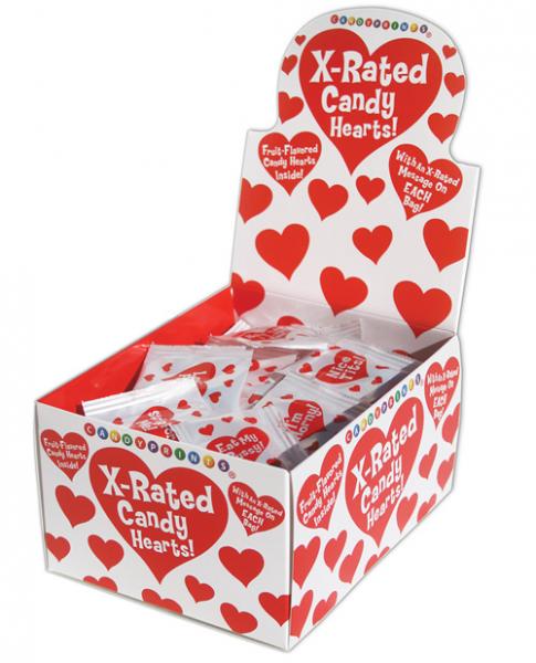 Valentines X Rated Candy Hearts Display Of 100