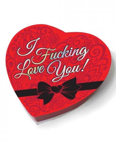 I F*cking Love You Heart Box Of Chocolates 1.76oz - Click Image to Close