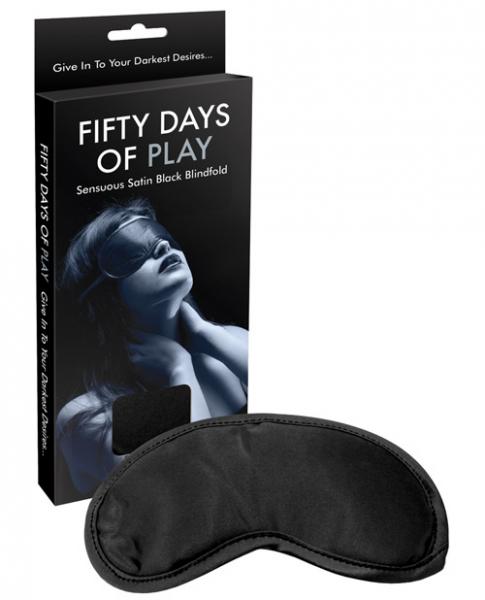 Fifty Days Of Play Blindfold Black O/S - Click Image to Close