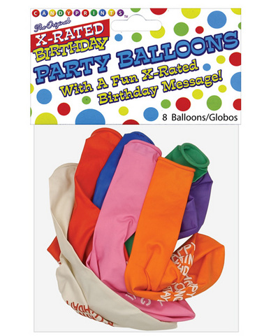 Happy fucking birthday 11in balloons - 8 per pack - Click Image to Close