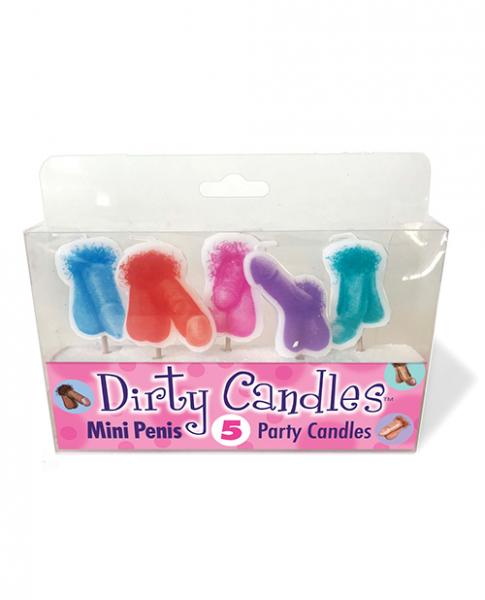 Mini Penis Dirty Candle Set Of 5 - Click Image to Close