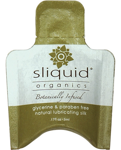 Sliquid organics silk lubricant - .17 oz pillow - Click Image to Close