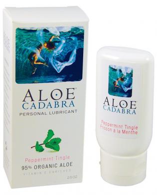 Aloe cadabra organic lubricant - peppermint tingle 2.5 oz bottle - Click Image to Close