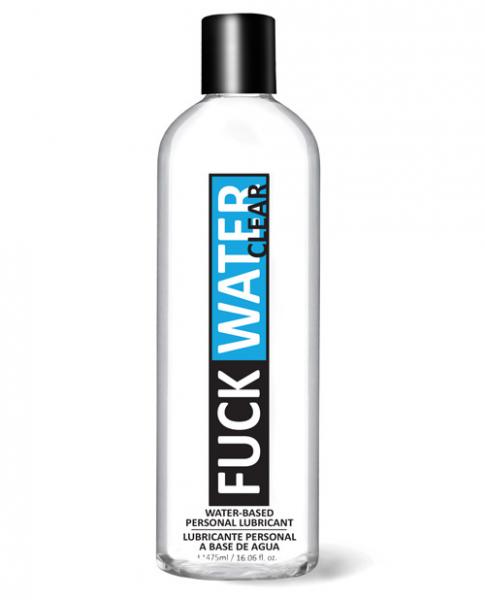 F*ck Water Clear H2O Water Based Lubricant 16oz Bottle - Click Image to Close