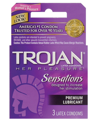 Trojan her pleasure 3-pack - Click Image to Close