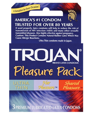 Trojan pleasure pack 3-pack - Click Image to Close