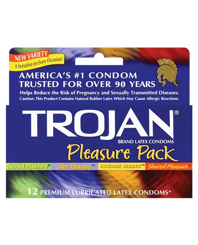 Trojan pleasure pack 12 pack assorted