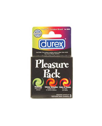 Durex condom pleasure pack (3) - Click Image to Close