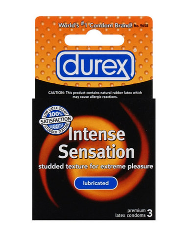 Durex condom intense sensation (3 pack)