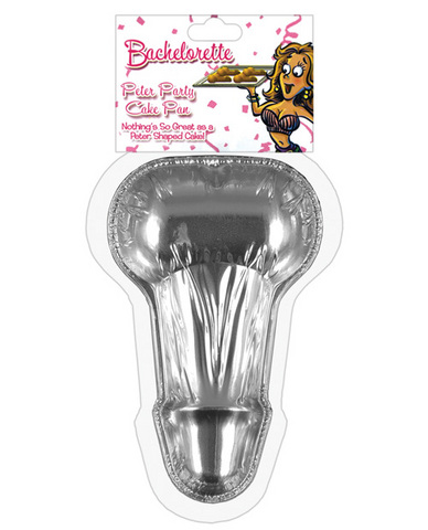 Bachelorette disposable peter party cake pan - small pack of 6 - Click Image to Close