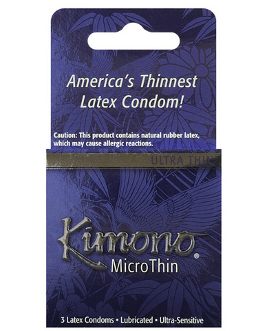 Kimono micro thin condom - box of 3