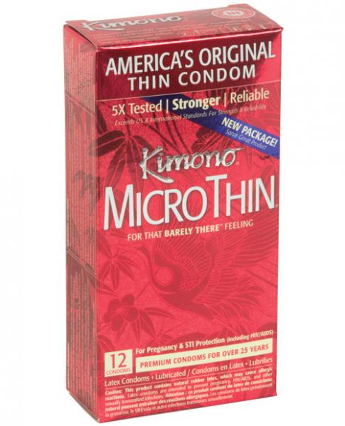 Kimono Micro Thin Condom - Box of 12 - Click Image to Close