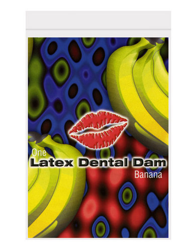 Latex dental dam, banana - Click Image to Close