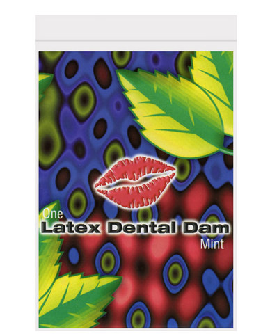 Latex dental dam, mint